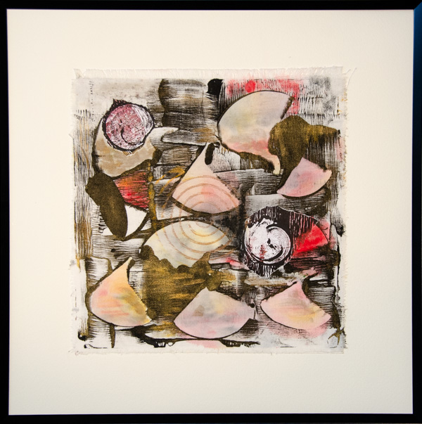 Monotype sur tissu 1 - Frédérique Martine